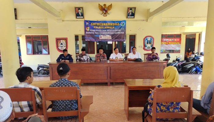 Polres Jember Libatkan Toga Tomas Gelar Sosialisasi Bahaya Narkoba dan Miras