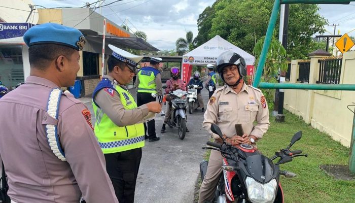 Ditlantas Bersama Bidpropam Gelar Pemeriksaan Surat Kendaraan Personel Polda Kalteng