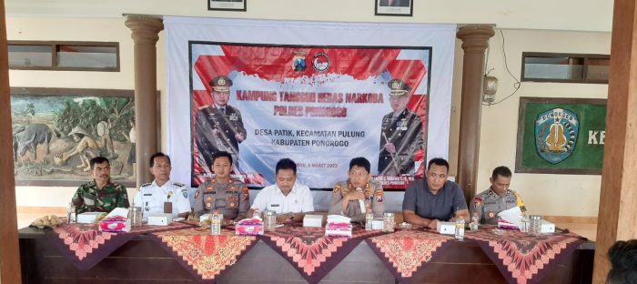 Polres Ponorogo Launching Kampung Tangguh Bebas Narkoba di Desa Patik
