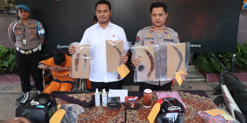 Polres Malang Berhasil Menangkap Pelaku Curas di Dua TKP Yang Sempat Viral di Medsos