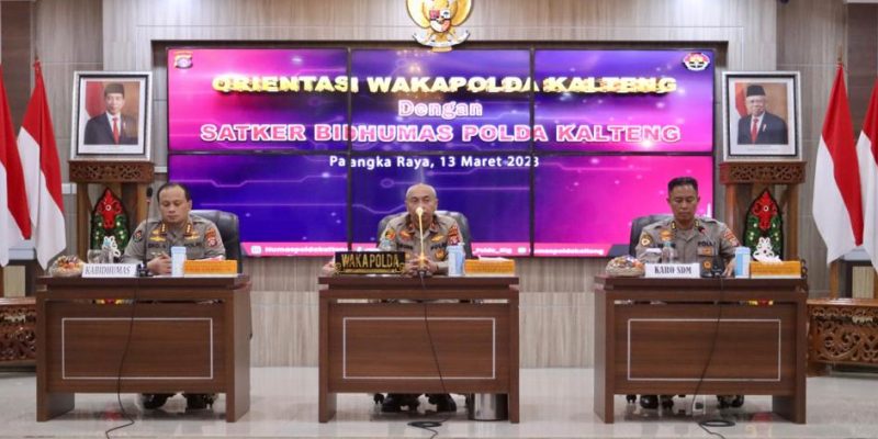 Orientasi Dengan Personel Bidhumas, Wakapolda Kalteng: Humas Adalah Satker Utama dan Penting