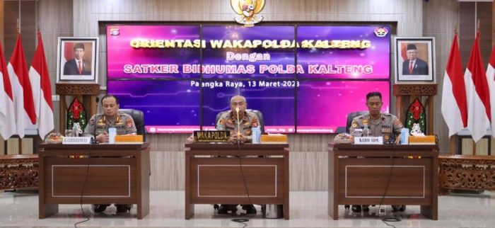 Orientasi Dengan Personel Bidhumas, Wakapolda Kalteng: Humas Adalah Satker Utama dan Penting