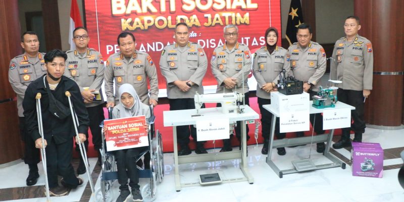 Polri Peduli, Kapolda Jatim Berbagi Untuk Kaum Disabilitas