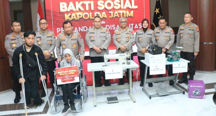 Polri Peduli, Kapolda Jatim Berbagi Untuk Kaum Disabilitas