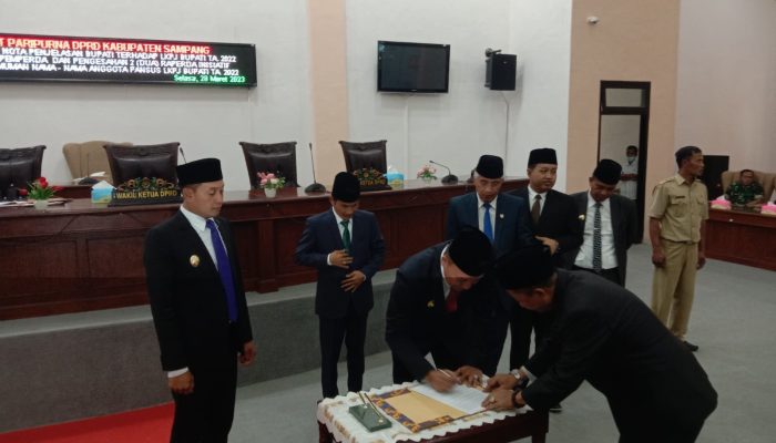 DPRD Sampang Gelar Rapat Paripurna, Penyampaian Nota Penjelasan Bupati Terhadap LKPJ TA.2022