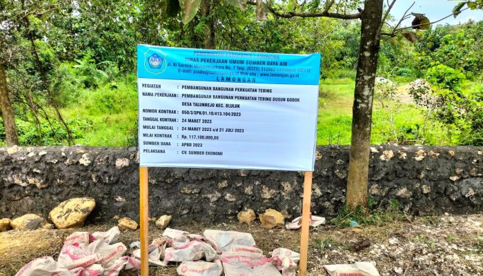 Papan Nama Proyek Tanpa Volume, Proyek Dinas PU Sumber Daya Air Timbulkan Kecurigaan