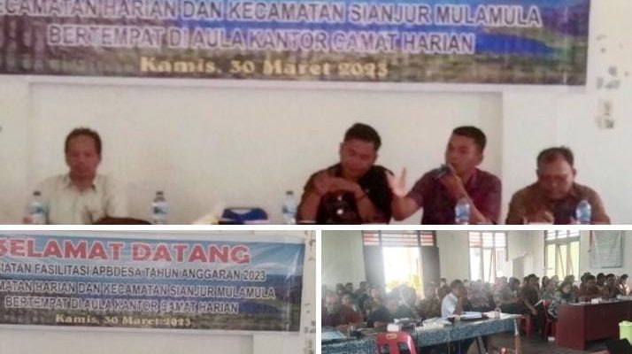Dinas Sosial PMD Samosir Melaksanakan Program Fasilitasi Penyusunan APBDesa TA. 2023 di Kecamatan Harian & Kecamatan Sianjur Mula-Mula