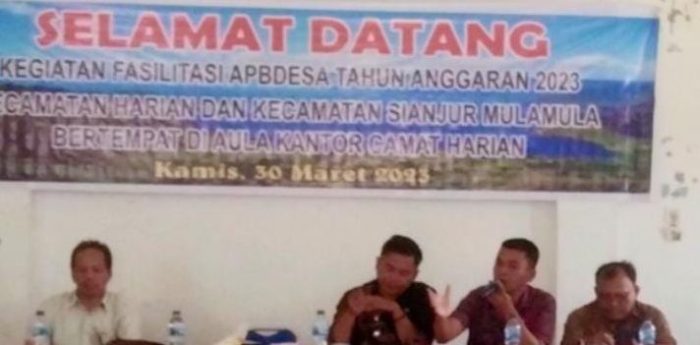 Dinas Sosial PMD Samosir Melaksanakan Program Fasilitasi Penyusunan APBDesa TA. 2023 di Kecamatan Harian & Kecamatan Sianjur Mula-Mula
