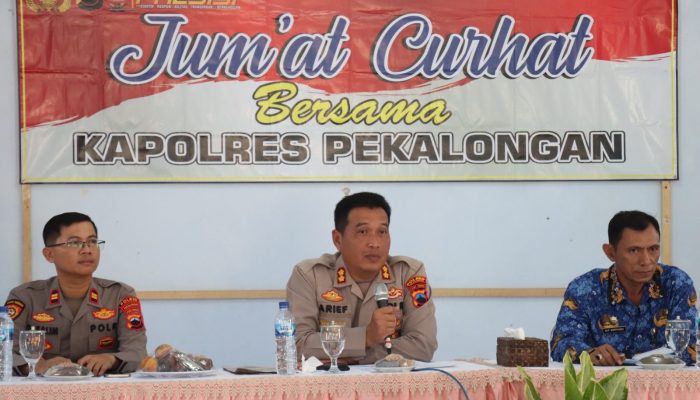 Jum’at Curhat, Kapolres Pekalongan Sampaikan Perlunya Sinergitas Semua Pihak Guna Ciptakan Kamtibmas