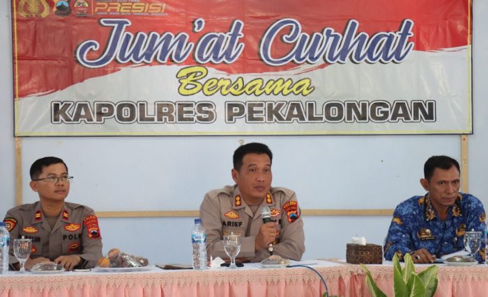 Jum’at Curhat, Kapolres Pekalongan Sampaikan Perlunya Sinergitas Semua Pihak Guna Ciptakan Kamtibmas