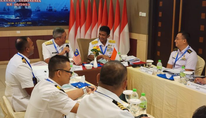 Perkuat Kerjasama Antara AL Indonesia dan Malaysia TPOL Dari TNI AL dan TLDM Bertemu di Batam