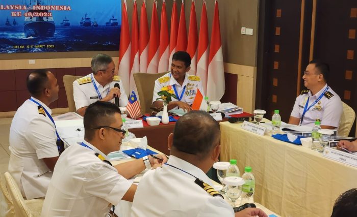 Perkuat Kerjasama Antara AL Indonesia dan Malaysia TPOL Dari TNI AL dan TLDM Bertemu di Batam