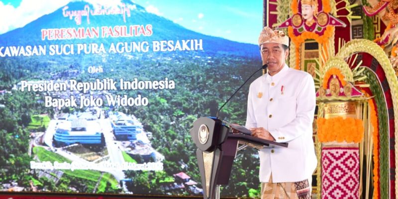Presiden Jokowi Resmikan Penataan Fasilitas Kawasan Suci Pura Agung Besakih