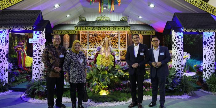 Anjungan Rumah Lamin Indonesia Sabet Penghargaan Bangunan Terunik pada the Hong Kong Flower Show 2023