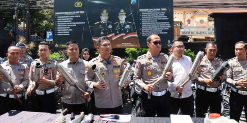 Polisi Berhasil Amankan 164 Ranmor Knalpot Brong
