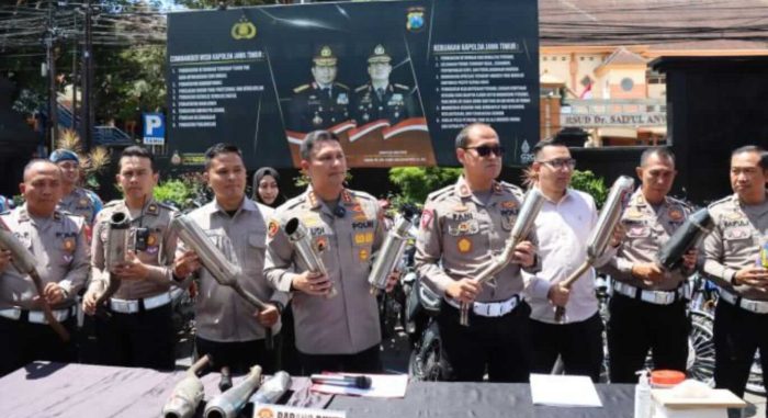 Polisi Berhasil Amankan 164 Ranmor Knalpot Brong