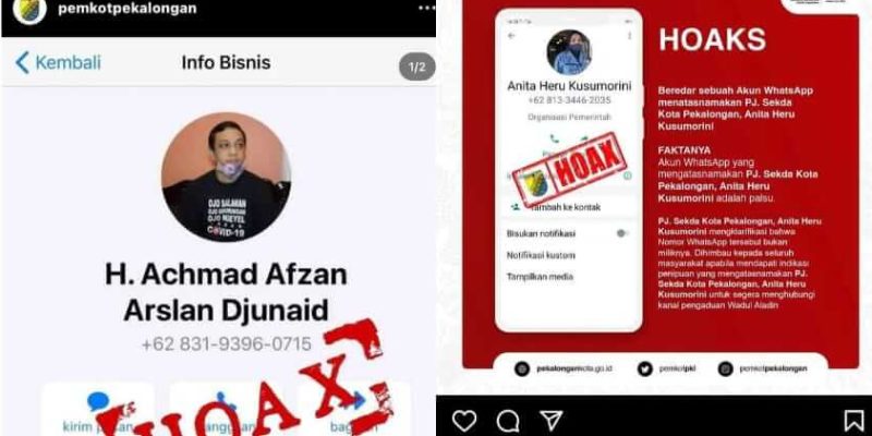 Waspadai Nomor Palsu Berkedok Donasi Mengatasnamakan Pejabat Kota Pekalongan
