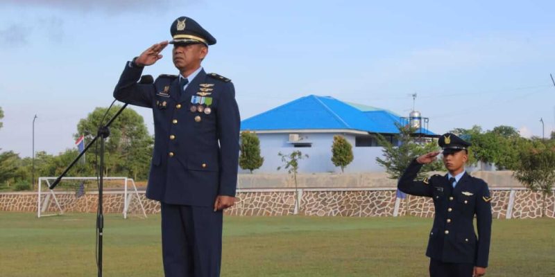 Upacara Peringatan HUT TNI AU Ke-77 Tahun 2023 di Lanud Hang Nadim