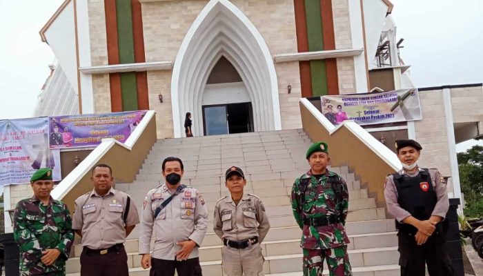 Yakinkan Tri Hari Suci Aman Kodim 1621/TTS Bersinergi dengan Polri dan Pol PP Amankan Jalannya Ibadah