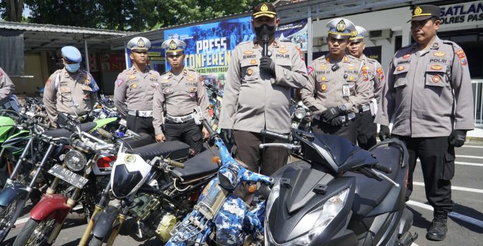 Berkah Ramadhan, Satlantas Polres Pasuruan Berhasil Amankan Ranmor Balap Liar Jalanan