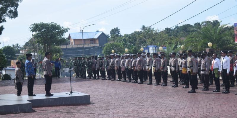 Kodim 1621/TTS, Kerahkan Anggota 1 SST Ikut Gelar Apel Pasukan Operasi Ketupat Turangga 2023