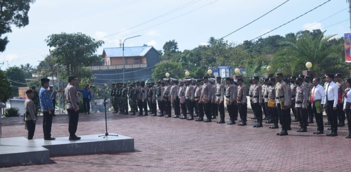 Kodim 1621/TTS, Kerahkan Anggota 1 SST Ikut Gelar Apel Pasukan Operasi Ketupat Turangga 2023
