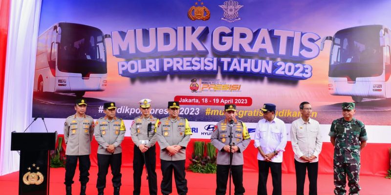 Kurangi Beban Jalan Tol dan Arteri, Kapolri Lepas 434 Bus Mudik Gratis Polri Presisi