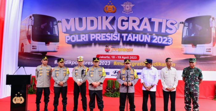 Kurangi Beban Jalan Tol dan Arteri, Kapolri Lepas 434 Bus Mudik Gratis Polri Presisi