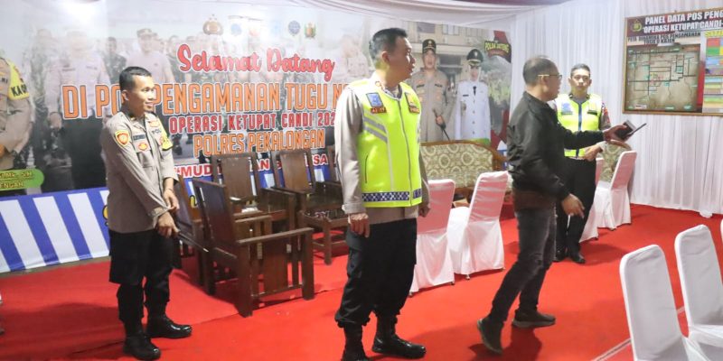 Pastikan Kesiapan Pospam dan Posyan OKC 2023,Kapolres Pekalongan Lakukan Pengecekan