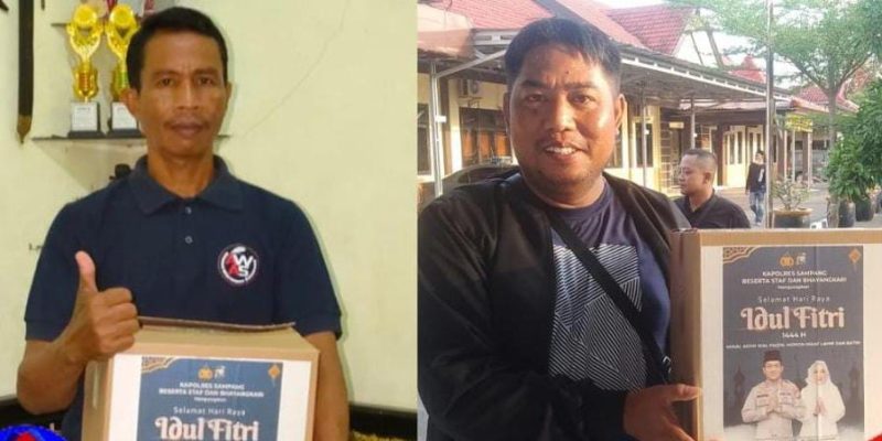 Jelang Idul Fitrih 1444 H Kapolres Sampang Bagikan Parcel, Aliansi Wartawan Sampang (AWAS) Ucapkan Terima Kasih