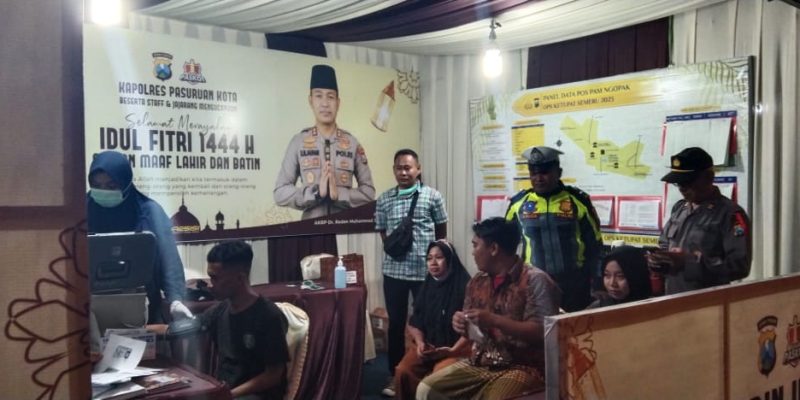 Polres Pasuruan Kota Sediakan Layanan Vaksin di Posyan OPS Ketupat Semeru 2023