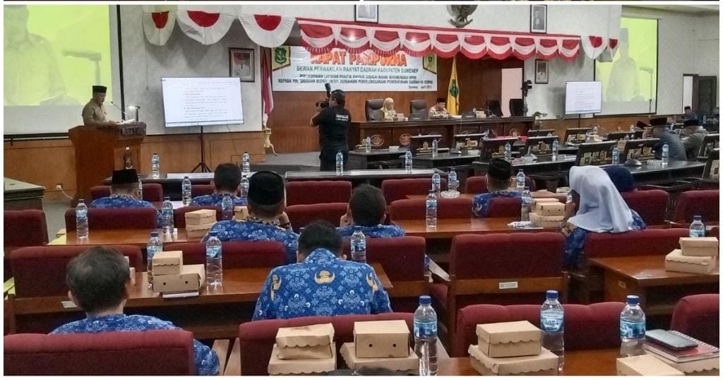 DPRD Sumenep Gelar Rapat Paripurna Penyampaian Hasil Pansus dan Reses Anggaran 2022