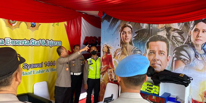 Unik, Posyan Polresta Mojokerto Dengan Superhero Shazam “Its All About Family”