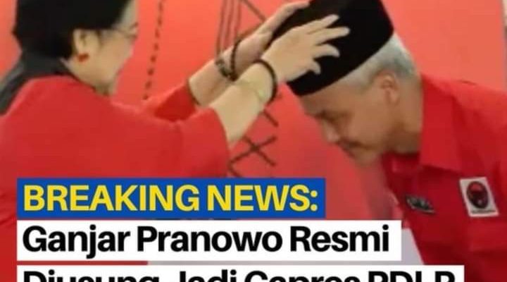 Akhirnya Ketum PDIP Megawati Soekarnoputri, Resmi Umumkan Ganjar Pranowo Capres 2024