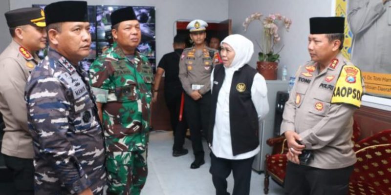Forkopimda Jatim Cek Pospam dan Posyan di Malam Takbir