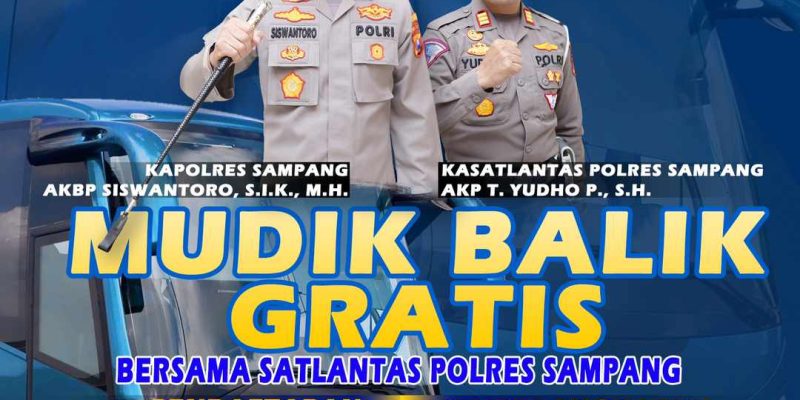 Polres Sampang Siapkan 2 Unit Armada Bus Gratis Mudik Balik Menuju Surabaya Dan Jakarta