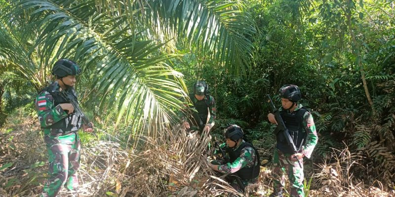 Satgas Yonarmed 19/105 Trk Bogani Gagalkan Penyelundupan Satwa Dilindungi Di Jalan Tikus Perbatasan RI-Malaysia