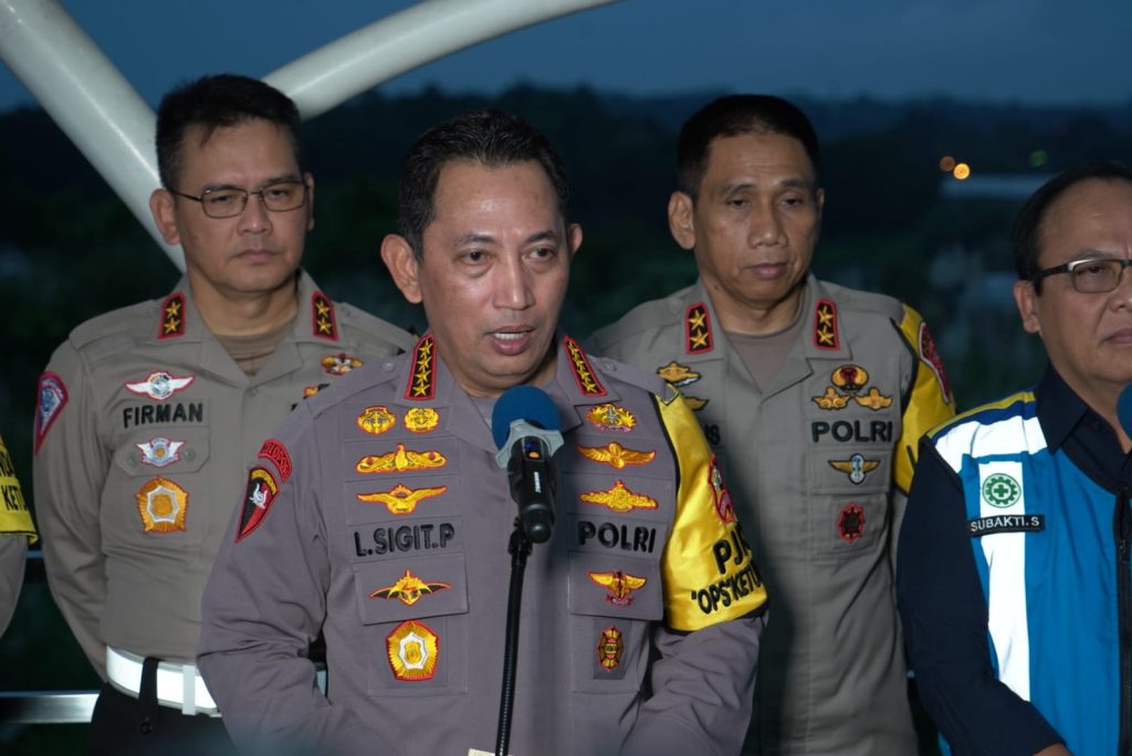 Kapolri Pantau Arus Balik Di KM 70