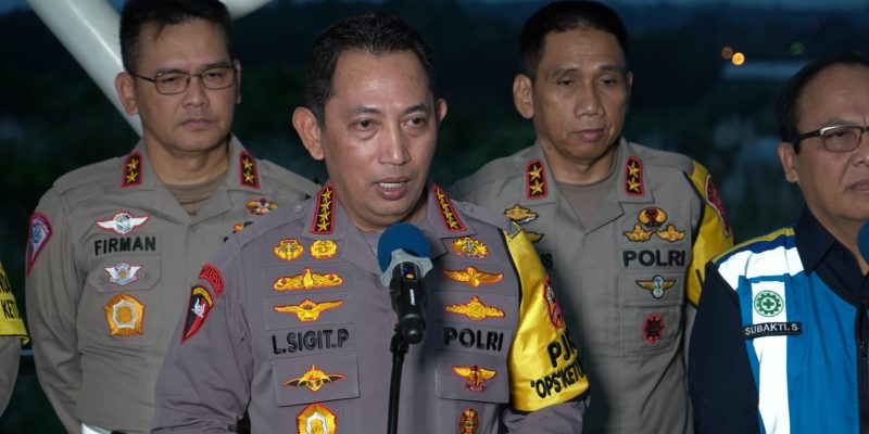 Kapolri Pantau Arus Balik Di KM 70
