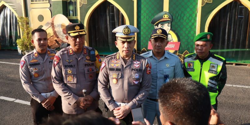 Ops Ketupat 2023, Tim Pamatwil Korlantas Polri Tinjau Posyan di Bojonegoro