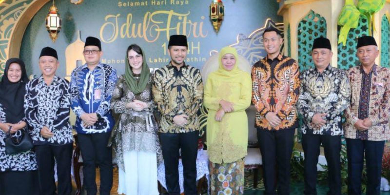 Hari Pertama Masuk Kerja, Gubernur Jatim Khofifah Gelar Apel dan Halal Bihalal