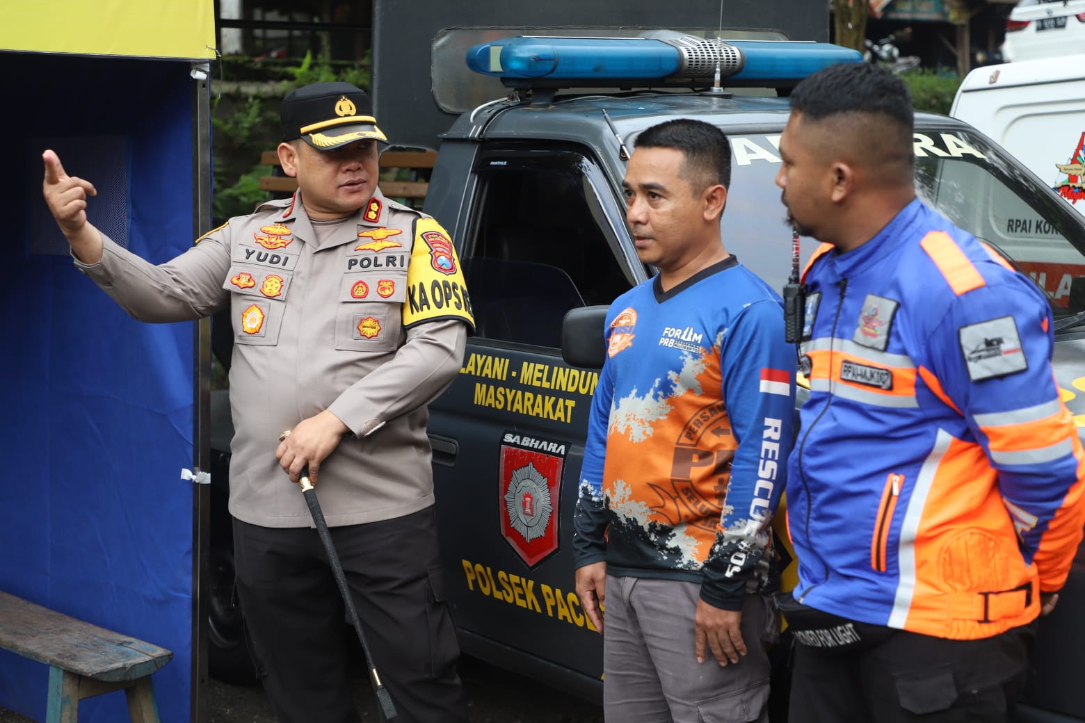 Polres Mojokerto Cegah Laka Pada Ops Ketupat Dengan Menyiapkan Pos Check Point
