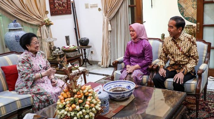 Presiden Jokowi Silaturahmi Dikediaman Presiden Ke-5 RI Megawati Soekarnoputri
