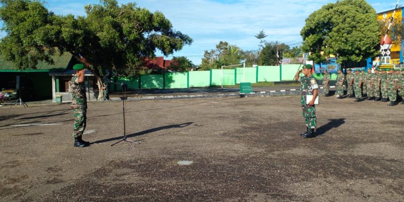 Pasi Pers Kodim 1621/TTS Pimpin Apel Pengecekan Kembali Cuti