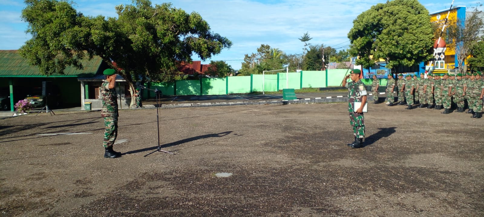Pasi Pers Kodim 1621/TTS Pimpin Apel Pengecekan Kembali Cuti