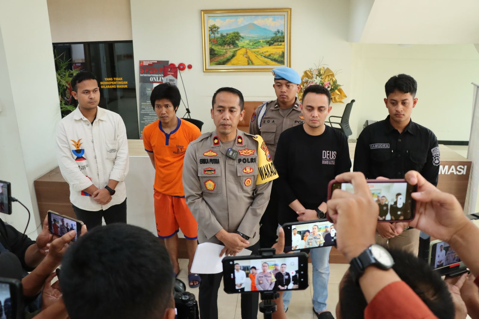 Kurang dari 24 jam, Polres Gresik Gerak Cepat Menangkap Pria Bunuh Anak Kandung