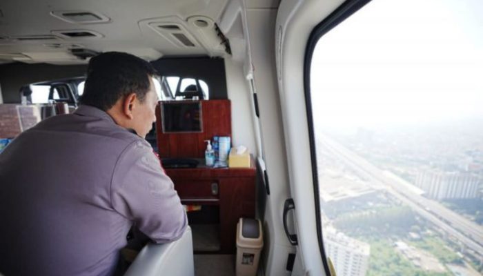 Kapolri Naik Heli Pantau Langsung Arus Mudik Di Jalan Tol Dan Arteri