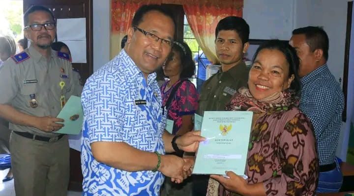 Bupati Samosir Dukung Pencanangan Gerakan Masyarakat Pemasangan Tanda Batas Tanah