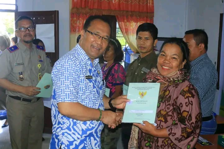 Bupati Samosir Dukung Pencanangan Gerakan Masyarakat Pemasangan Tanda Batas Tanah