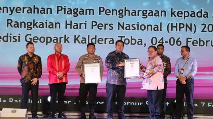 Bupati Samosir Hadiri Silaturahmi Nasional SMSI dalam rangka Menyambut Hari Pers Nasional